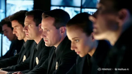 Intense Surveillance: Security Agents Monitor Public Spaces – AI Generated Video | Hailuo AI