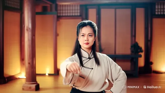Traditional Kung Fu Master in Ancient Dojo – AI Generated Video | Hailuo AI