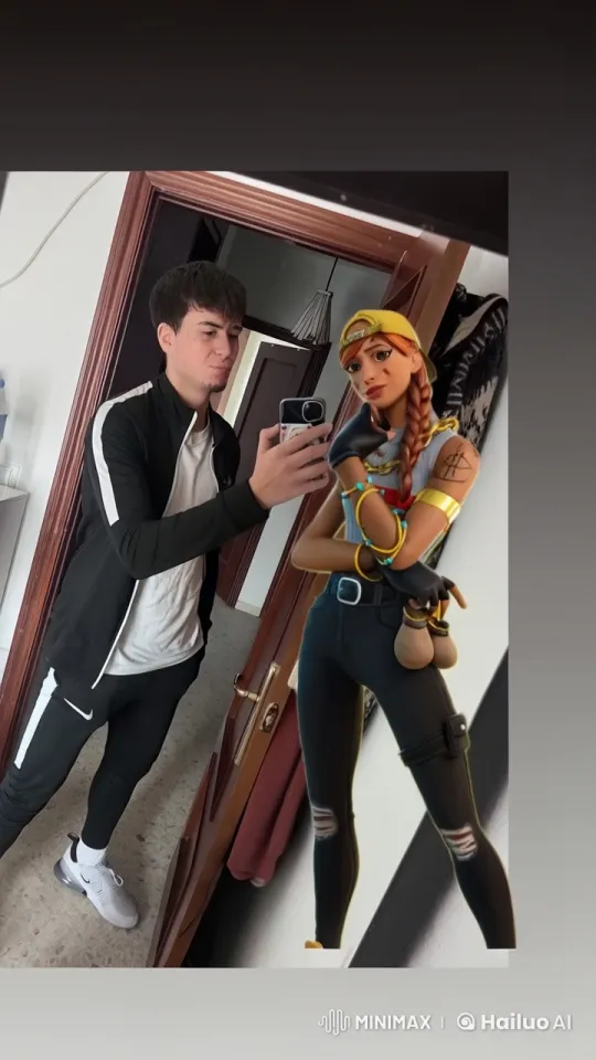 Boy and Girl in Contrasting Styles Share a Sweet Moment – AI Generated Video | Hailuo AI