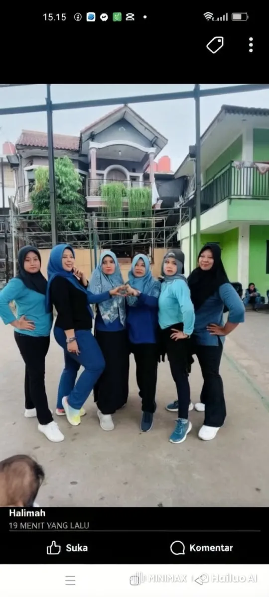 Six Women Perform Coordinated Kung Fu in Blue Outfits – AI Generated Video | Hailuo AI