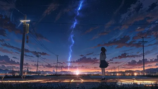 Twilight Landscape with Serene Sky and Gentle Breeze – AI Generated Video | Hailuo AI