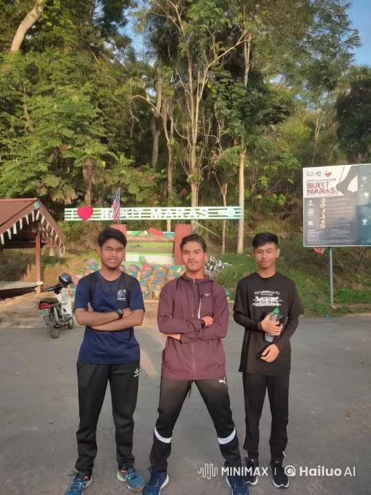 Three Young Men Practice Kung Fu in Bukit Maras Forest – AI Generated Video | Hailuo AI