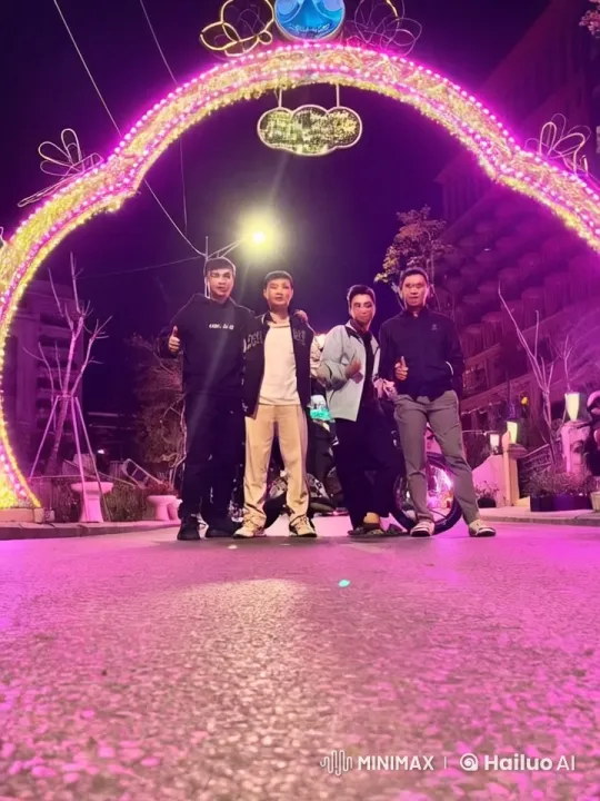 Energetic Kung Fu Display Under Neon Lights – AI Generated Video | Hailuo AI
