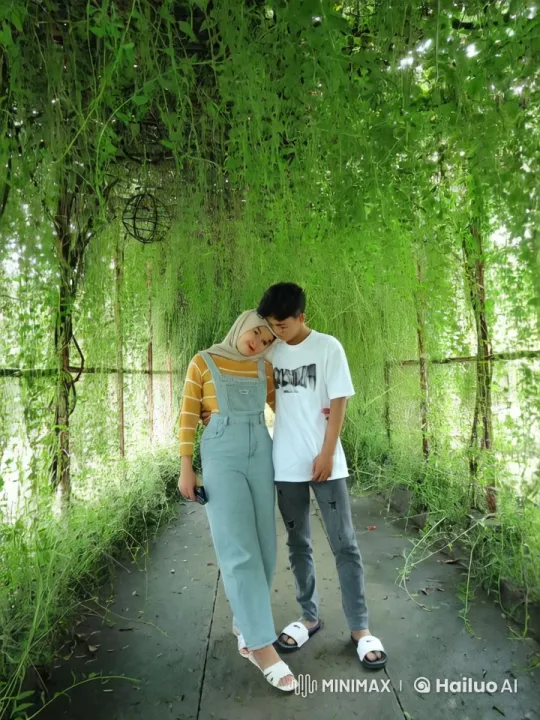 Couple's Energetic Kung Fu Fight Under Green Canopy – AI Generated Video | Hailuo AI