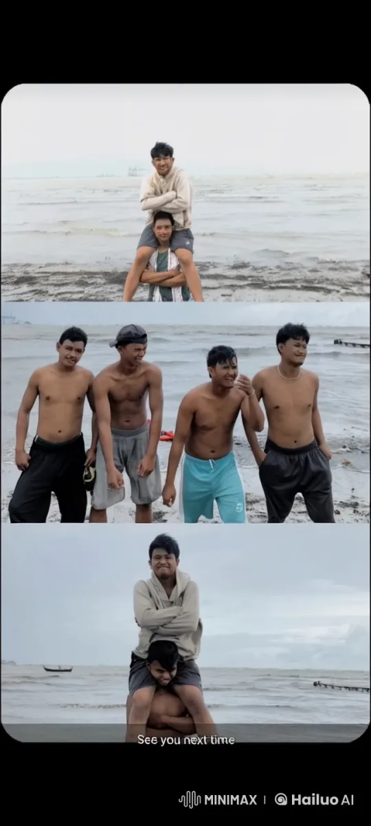 Young Men Display Impressive Kungfu Skills on Beach – AI Generated Video | Hailuo AI