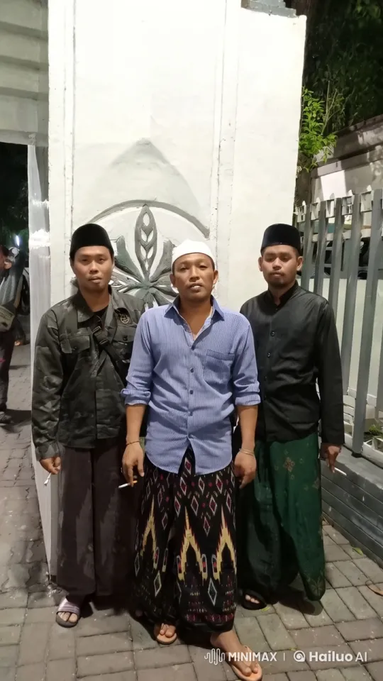 Traditional Attire and Casual Stance of Three Men – AI Generated Video | Hailuo AI