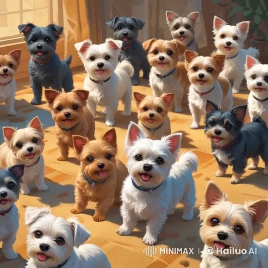 Boy and Dogs Play in Sunlit, Lively Room – AI Generated Video | Hailuo AI