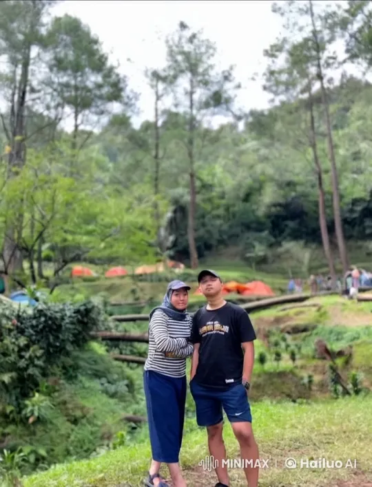 Outdoor Kungfu Jump in Lush Campsite Setting – AI Generated Video | Hailuo AI