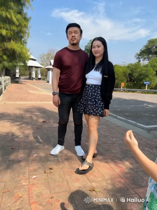 Couple Engages in Intense Kung Fu Battle Outdoors – AI Generated Video | Hailuo AI