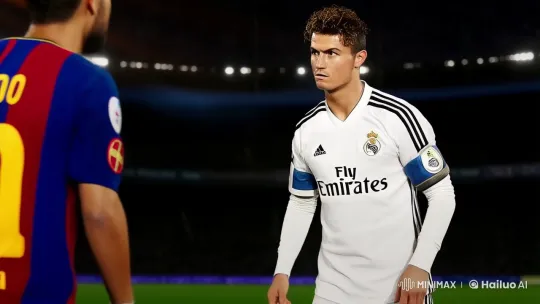 Cristiano Ronaldo vs. Lionel Messi: Intense Stadium Confrontation – AI Generated Video | Hailuo AI