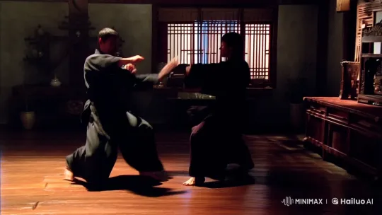 Aesthetic Martial Arts Sequence in a Timeless Dojo Setting – AI Generated Video | Hailuo AI