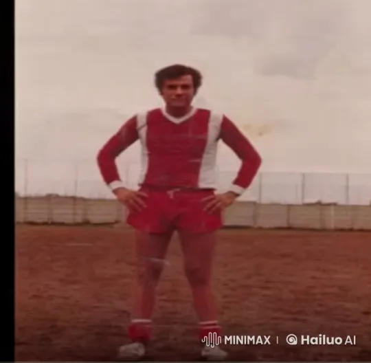 Soccer Player Waves in Red and White Uniform – AI Generated Video | Hailuo AI