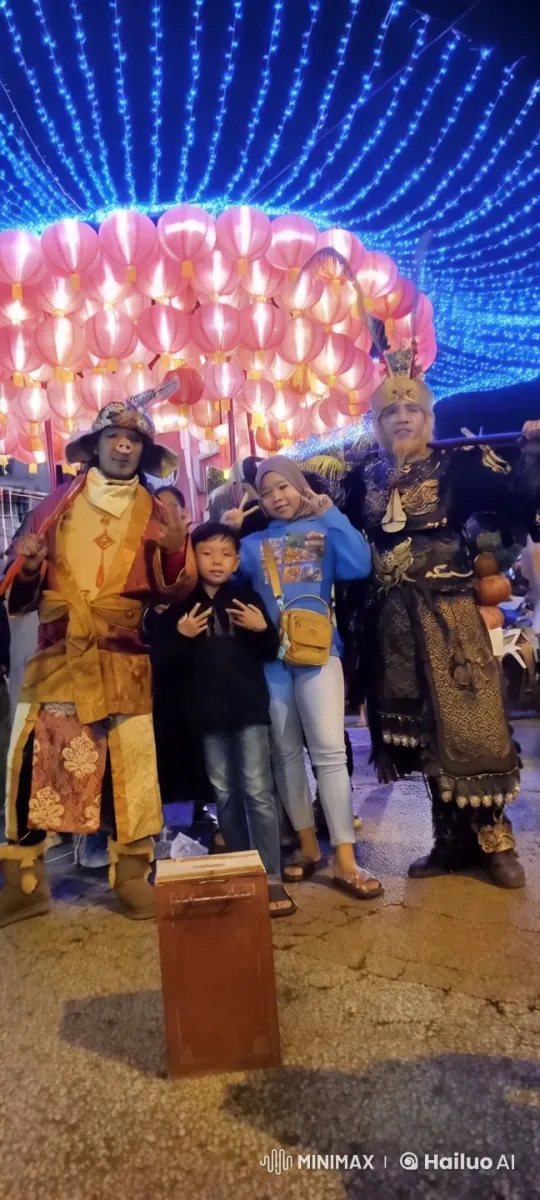 Family Showcases Martial Arts Under Festival Lights – AI Generated Video | Hailuo AI