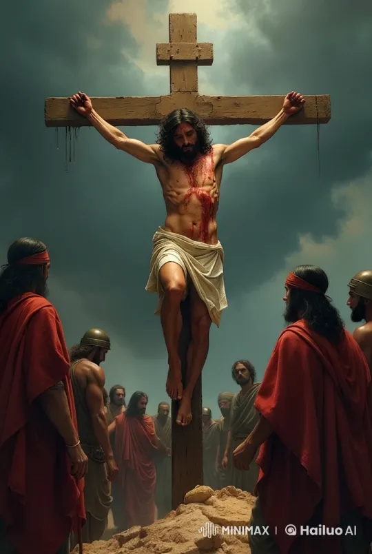 Dramatic Depiction of a Crucifixion Scene – AI Generated Video | Hailuo AI