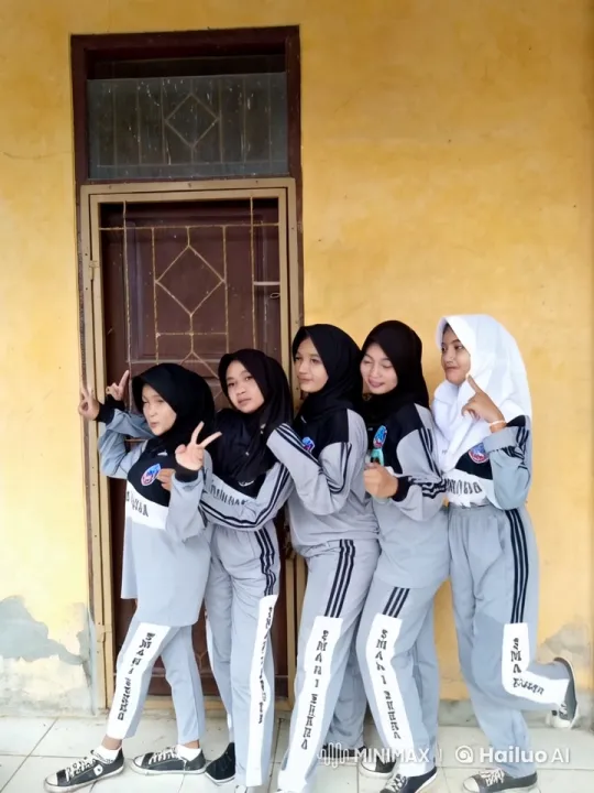 SMAN 1 Sukra Girls Perform Synchronized Kungfu – AI Generated Video | Hailuo AI