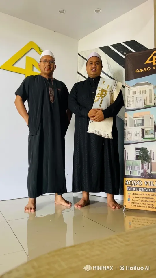 Two Men Display Martial Arts Skills in Front of Real Estate Ad – AI Generated Video | Hailuo AI