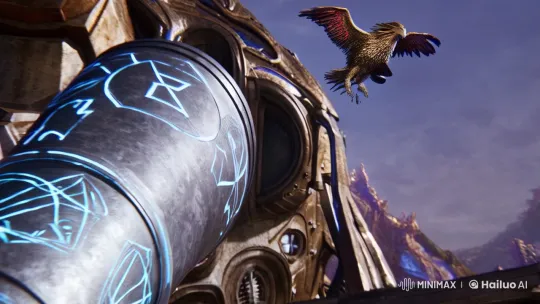Fantasy War Machine Destroys Griffin, Evolves into Phoenix – AI Generated Video | Hailuo AI