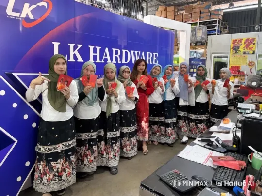 Synchronized Kung Fu Performance at LK Hardware – AI Generated Video | Hailuo AI