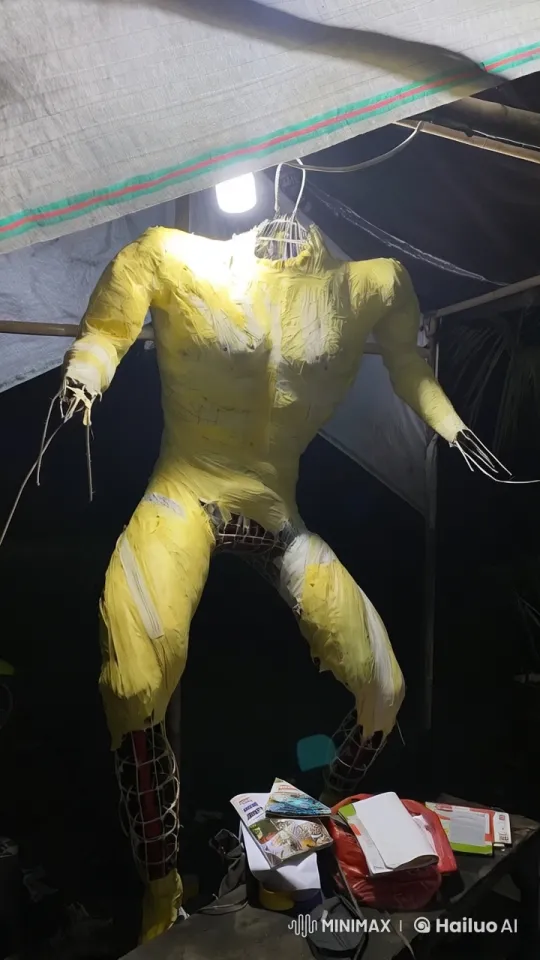 Headless Figure Practices Kungfu in Workshop – AI Generated Video | Hailuo AI