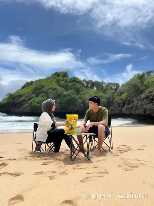 Kungfu Fight on a Scenic Beach – AI Generated Video | Hailuo AI