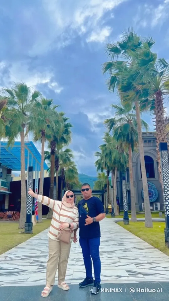 Kungfu Masters in Scenic Palm Tree Setting – AI Generated Video | Hailuo AI