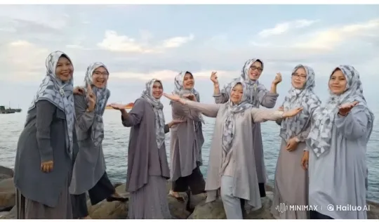 Eight Women Practicing Kung Fu in Serene Seaside Setting – AI Generated Video | Hailuo AI