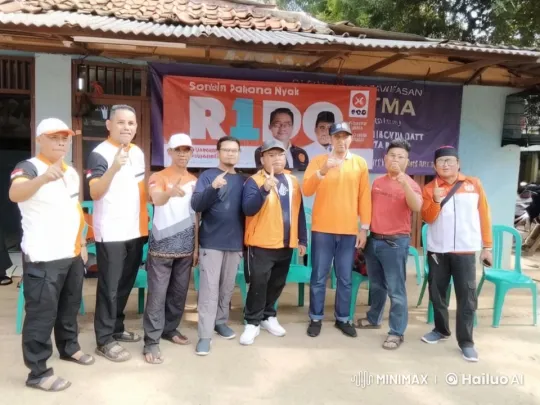 Group of Men Training Under Banner at Outdoor Event – AI Generated Video | Hailuo AI