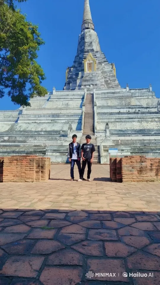 Youthful Play Amidst Ancient Temple's Majesty – AI Generated Video | Hailuo AI