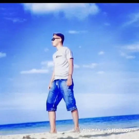 Young Man Demonstrates Kungfu Skills on Beach – AI Generated Video | Hailuo AI