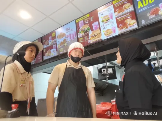 Fast-Food Workers Perform Kungfu in Kitchen – AI Generated Video | Hailuo AI