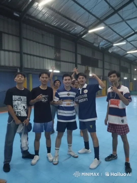 Young Men Showcase Kungfu Skills in Indoor Sports Hall – AI Generated Video | Hailuo AI