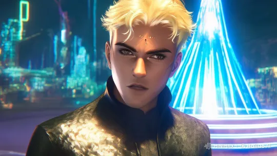 Futuristic Fighter: Neon City Showdown – AI Generated Video | Hailuo AI