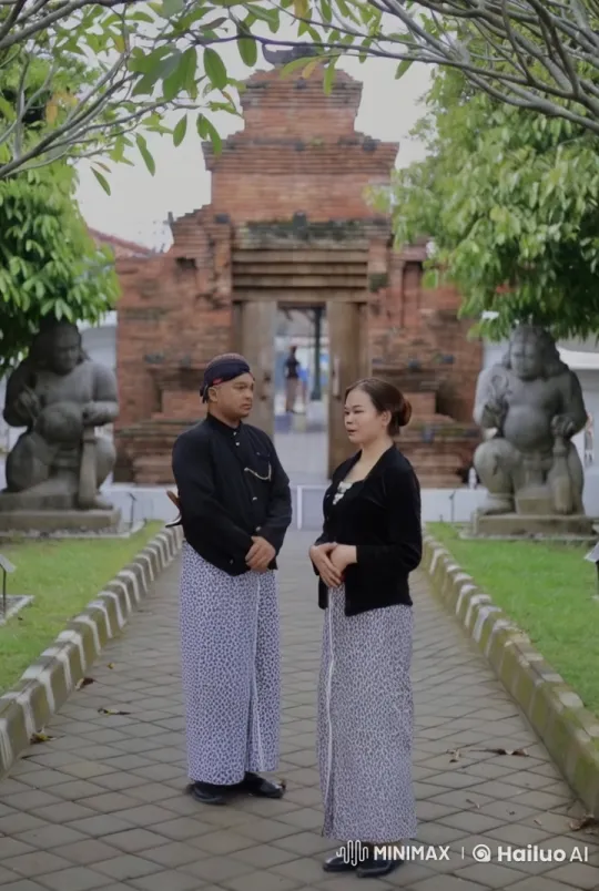 Traditional Chinese Kung Fu Duel in Ancient Garden Setting – AI Generated Video | Hailuo AI