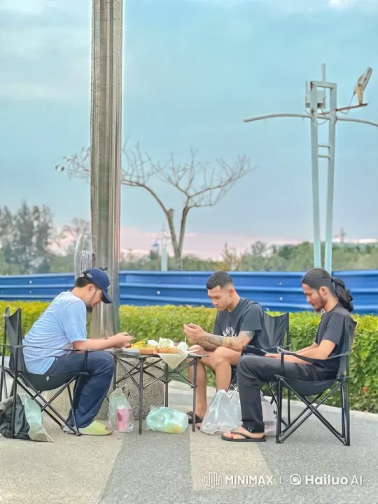 Outdoor Kungfu Battle Amidst a Peaceful Setting – AI Generated Video | Hailuo AI