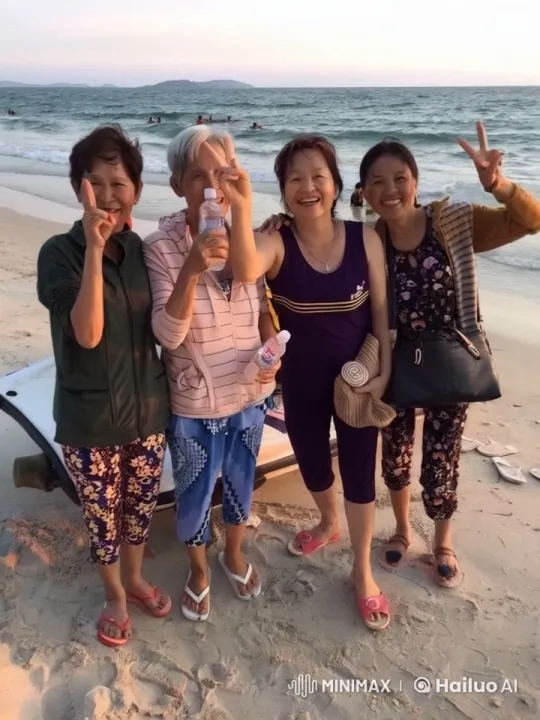 Beachside Women Practicing Playful Kung Fu at Sunset – AI Generated Video | Hailuo AI