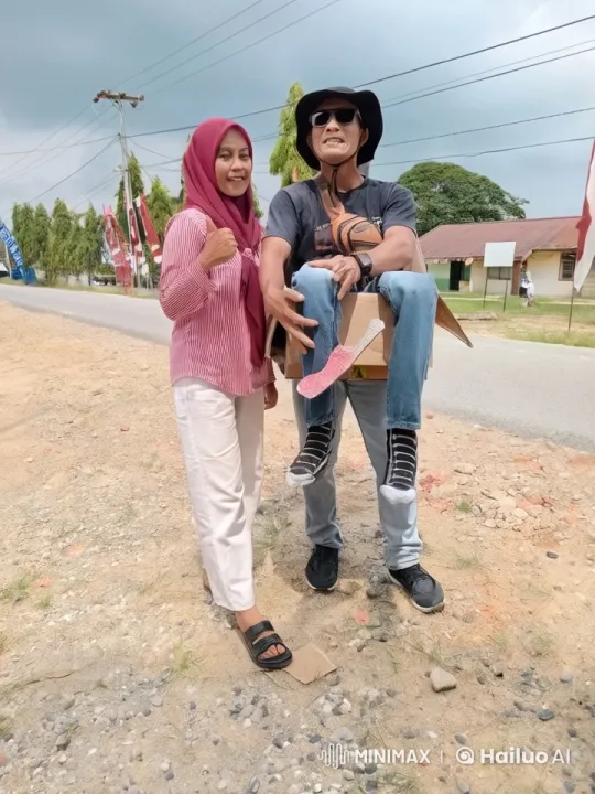 Man in Box Performs Kungfu with Supportive Woman – AI Generated Video | Hailuo AI