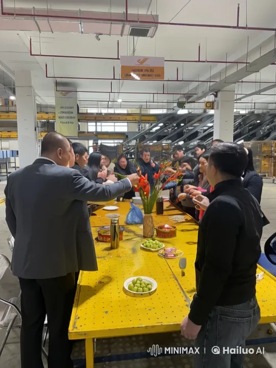 Employees Celebrate, Transition to Kungfu Showdown – AI Generated Video | Hailuo AI