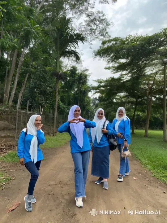 Srikandi STADA Enjoying Outdoors in Lush Park – AI Generated Video | Hailuo AI