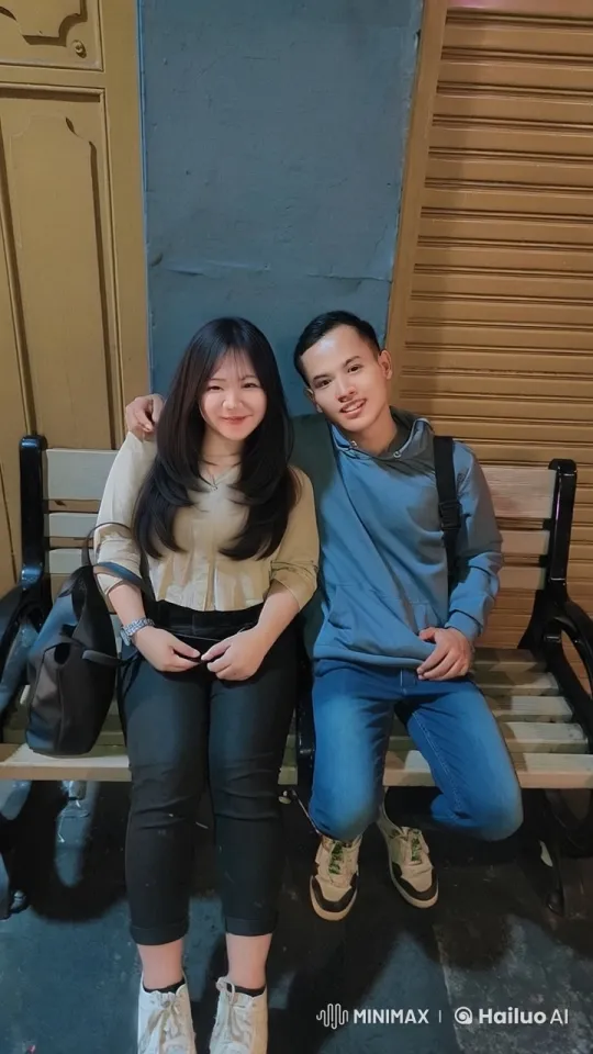 Couple Sharing Intimate Moment on Bench – AI Generated Video | Hailuo AI
