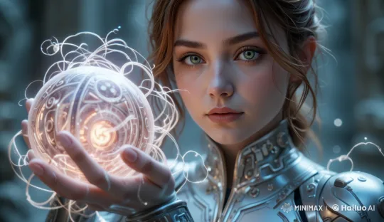 Teenage Girl Connects with Ancient Artifact in Live2D Animation – AI Generated Video | Hailuo AI