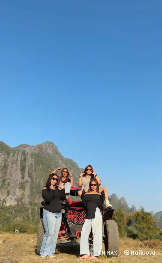 Women Practicing Kung Fu in Mountain Scenery – AI Generated Video | Hailuo AI