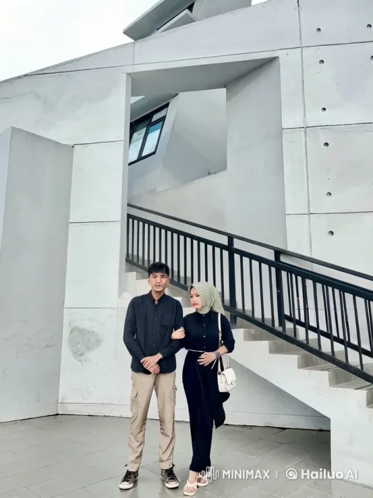 Couple Practicing Kung Fu in Modern Architectural Setting – AI Generated Video | Hailuo AI