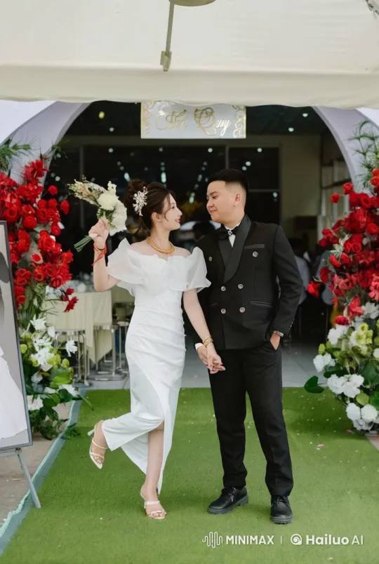 Kungfu Bride and Groom's Wedding Performance – AI Generated Video | Hailuo AI