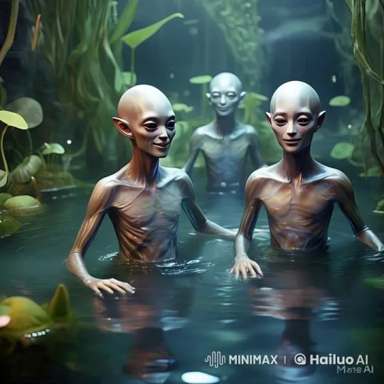 Misty Lagoon: Serenity Amidst a Crocodile Attack – AI Generated Video | Hailuo AI