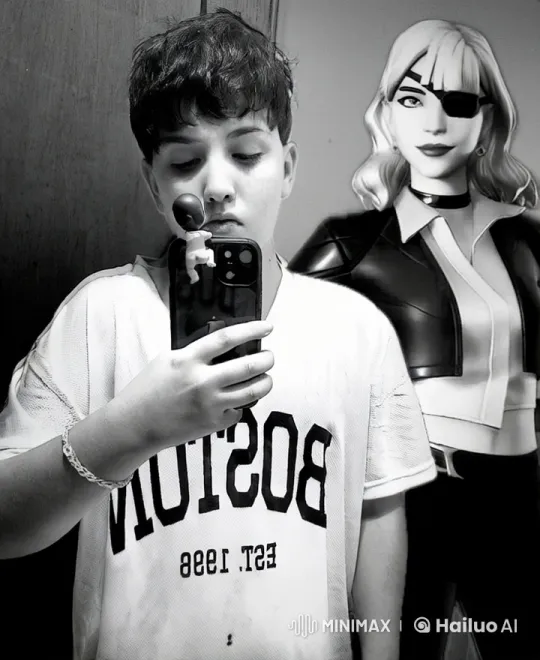 Real and Virtual Interaction in Mirror Selfie – AI Generated Video | Hailuo AI