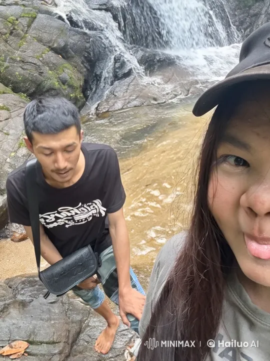Peaceful Setting Turns into Intense Martial Arts Battle by Waterfall – AI Generated Video | Hailuo AI