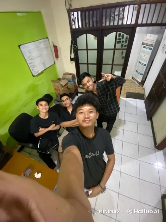Young Group Practicing Kungfu in Casual Setting – AI Generated Video | Hailuo AI