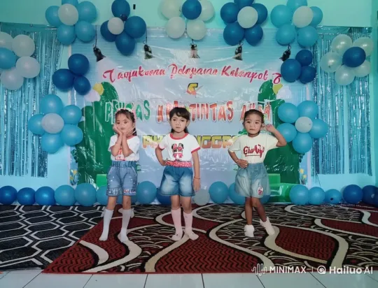 Children Perform Energetic Kung Fu Routine in Festive Setting – AI Generated Video | Hailuo AI