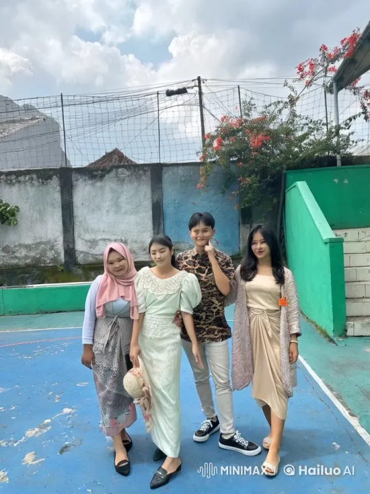 Group Engages in Playful Kung-Fu Fight on Outdoor Court – AI Generated Video | Hailuo AI
