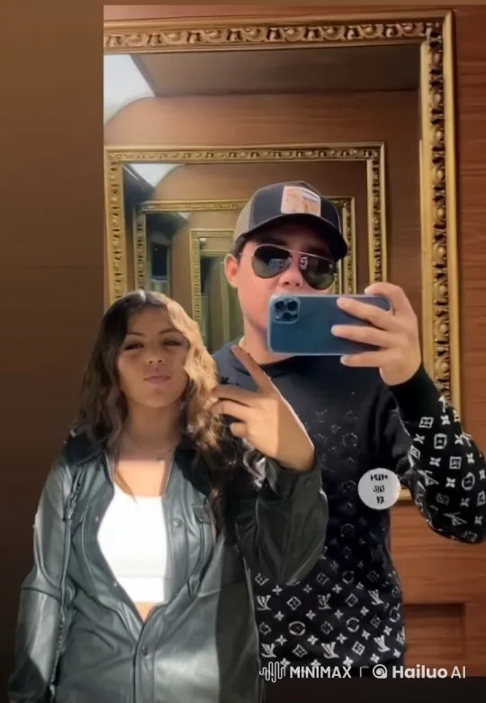Couple Reflects Intimate Moment in Ornate Mirror – AI Generated Video | Hailuo AI